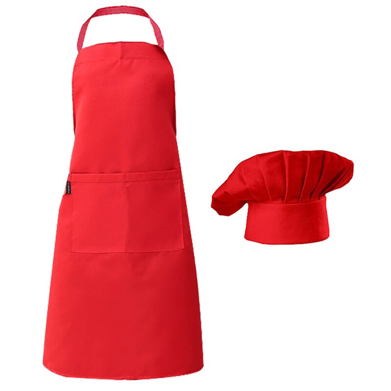 1 Juego de delantal, conjunto de gorro de Chef, delantal ajustable de media longitud para adultos, delantal de cocina a rayas para Hotel, restaurante, Chef, camarero: Beige