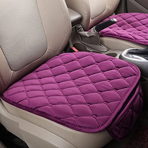 Solid Universal Soft Car Seat Cushion Padded Massage Van Vehicle Interior Protector: Purple