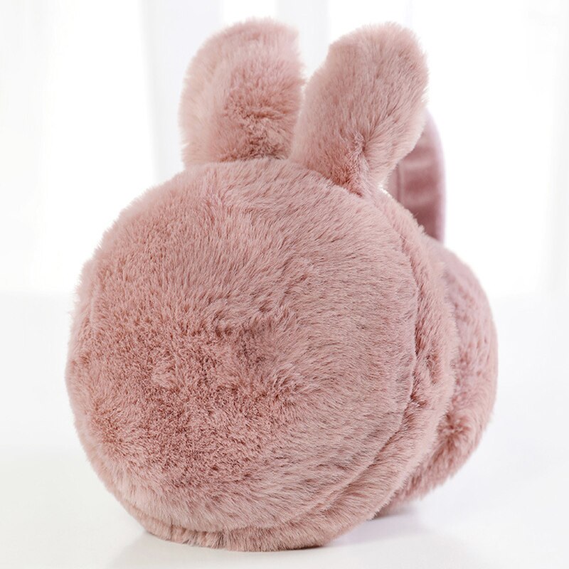 Winter Plush Ear Muffs Foldable Cartoon Women Warm Earmuffs Ear Warmer KNG88: Purple