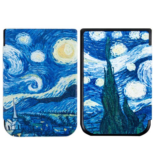 Smukła obudowa do Pocketbook 631 Plus, inteligentne etui ze skóry PU do Pocketbook dotykowy HD 631, magnetyczny Funda do Pocketbook dotykowy HD 2: Sky