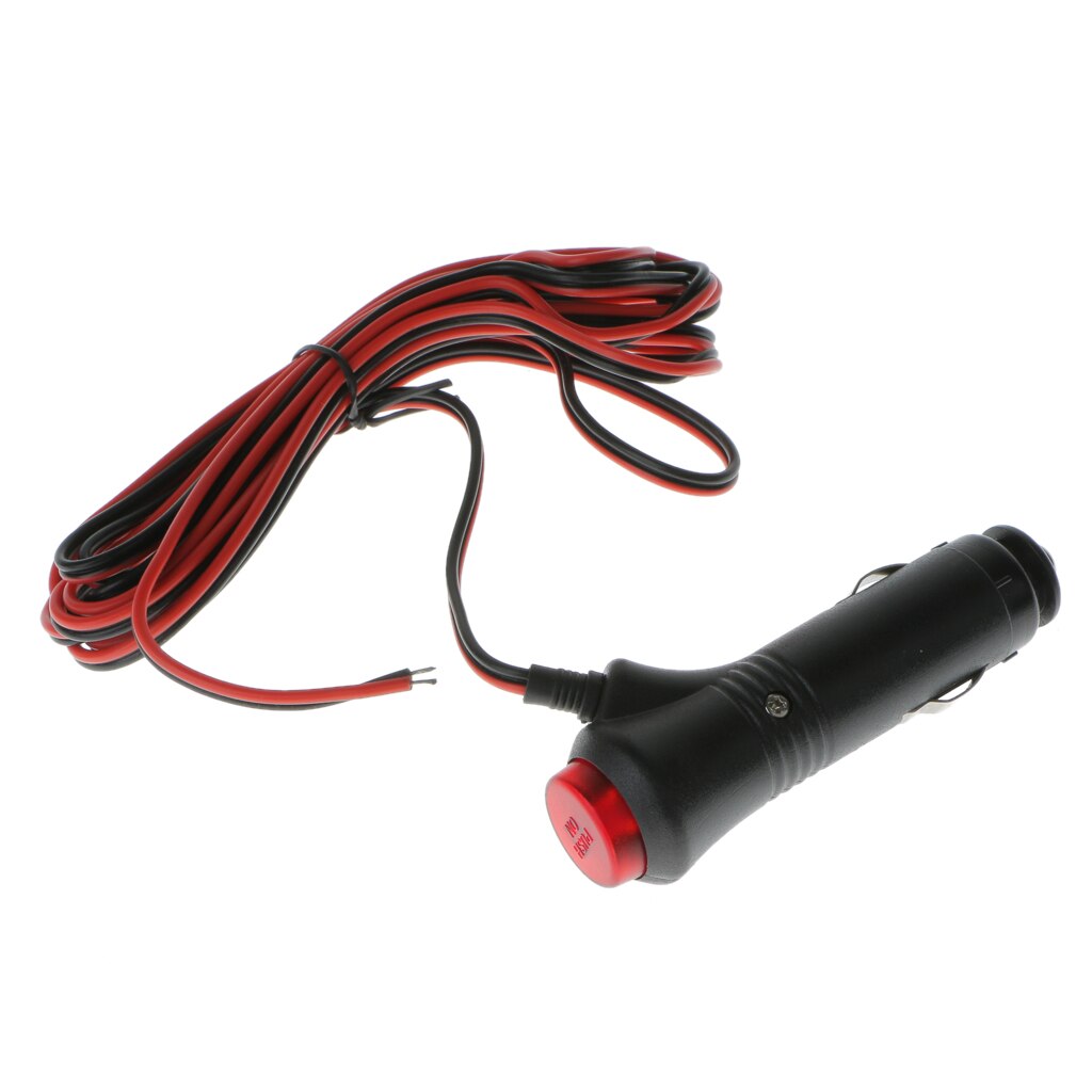 Car Motorcycle Lighter Socket 3M Connect Cable Waterproof 12V 24V