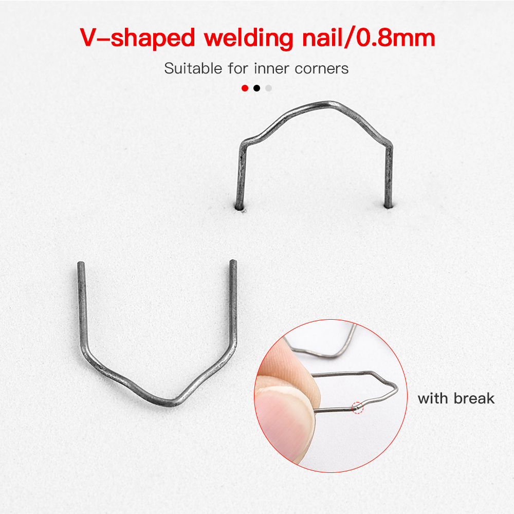 500/100 stk sveisestiftemaskin bil plastreparasjon standard pre cut wave stifter støtfanger karosseri reparasjoner maskin alle biler
