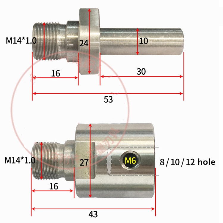 mini electric drill chuck hand drill special chuck motor shaft connection rod Flange K01 K01-80-100