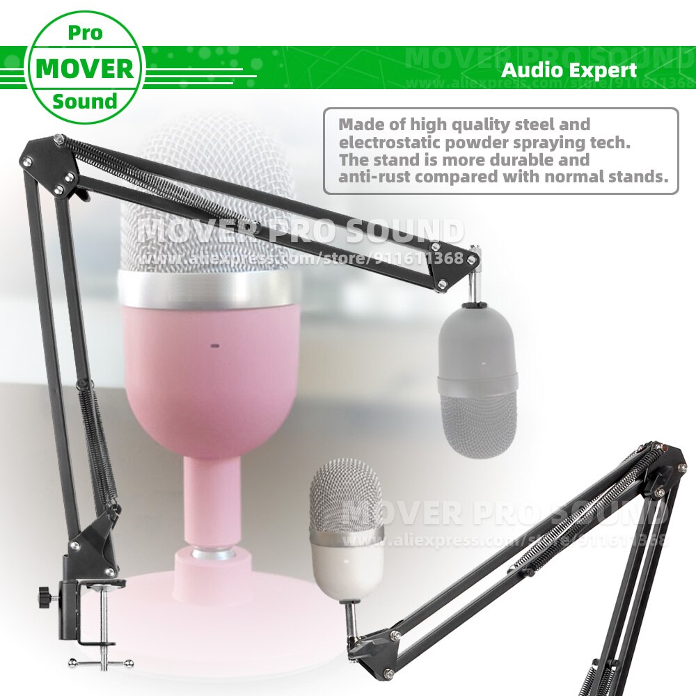 Support de Microphone suspendu à Clip de bureau, bras de flèche ciseaux pour Razer Seiren Mini support de micro de bureau, support en porte-à-faux