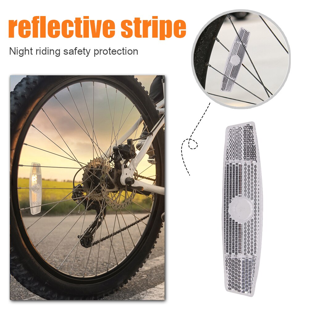Rennrad Warnung Speichen Reflektor Stahl Draht Lampe Warnung Bänder MTB Fahrrad Felge Reflektierende Berg Clips