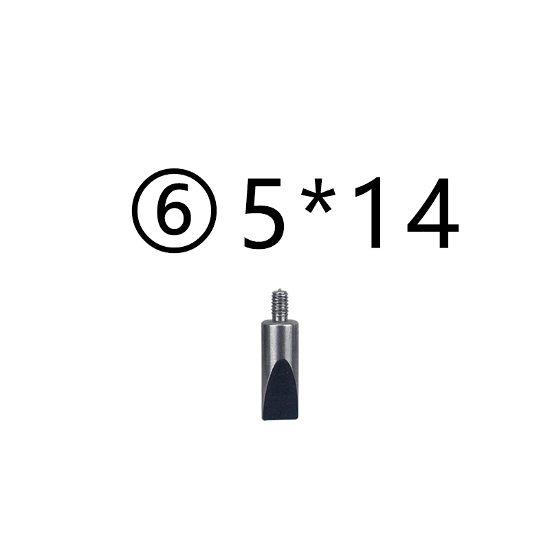 1PC Shaped Probe Dial Test Indicator M2.5 Thread T-type Cone Ball Dial Indicator Contact Point Measuring accessories: Y6