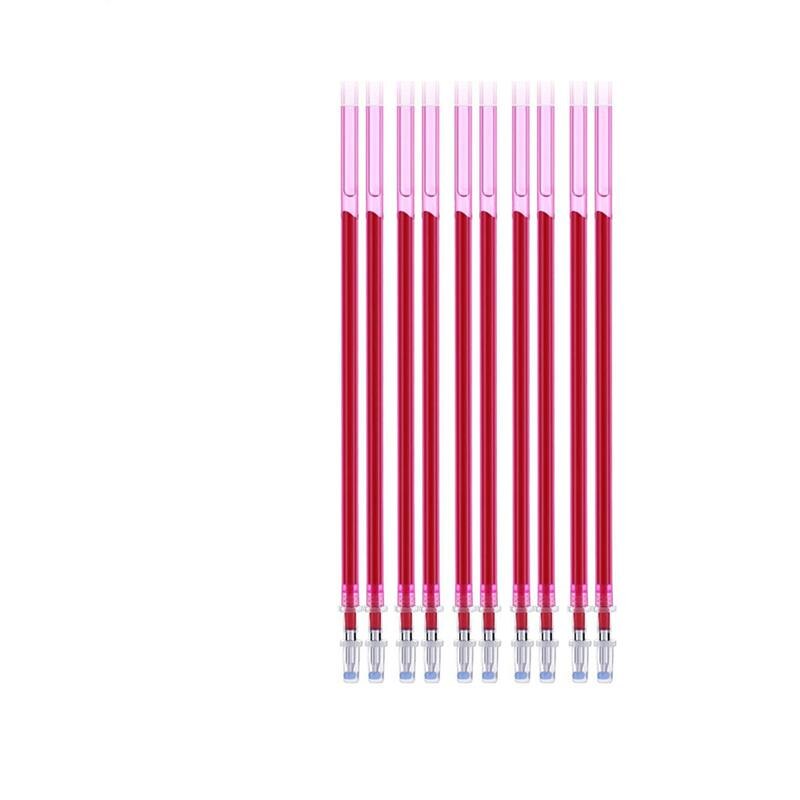 1Set inchiostro scomparsa pennarello in tessuto colorato penna cancellabile ad acqua per trapuntatura tessuto artigianale fai da te sartoria accessori per il cucito: 10 refills-pink