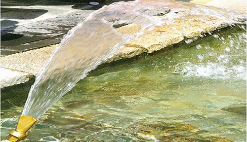 DN15 20 25 40 50 Adjustable universal fan shaped fountain head, rockery fountain, pool flat nozzle, duck nozzle fountain head.