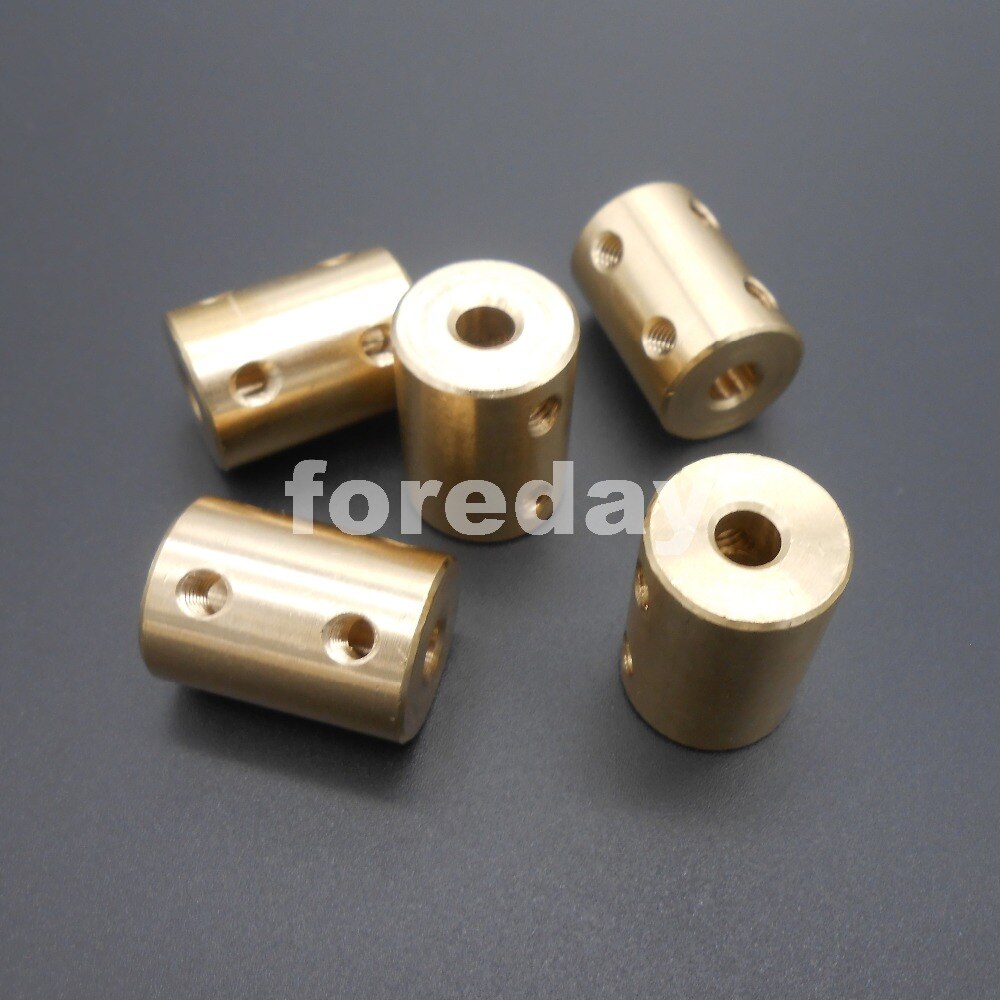 5PCS Coupling Coupler 5-5 5mm TO 5mm brass Shaft Motor rigid Coupling Coupler length 22mm *FD290X5+2