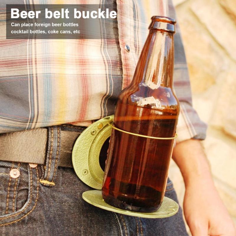 10,2x8 cm Metall Bahre Kopf Gürtel Lustige Flasche Schnalle für draussen Camping Picknick Wein Geschirr Wein Können Halfter
