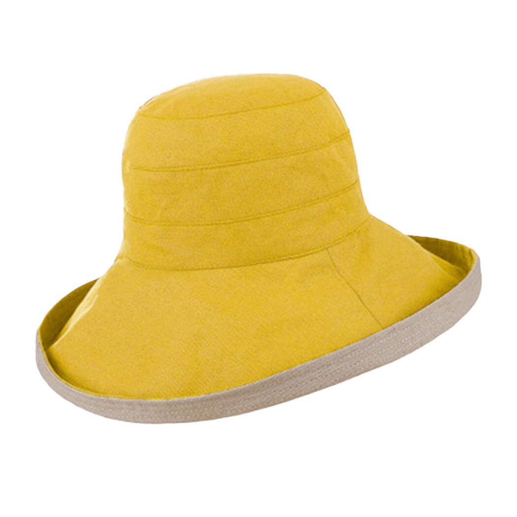 Liva Girl Brand Foldable Summer Beach Sun Hat Big Brim Hats Women Sun Hats Korean Cotton Outdoor UV Protection Sun Hats