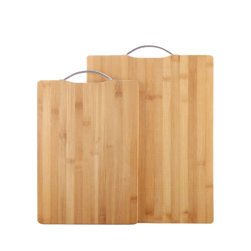 1pcs Wooden Chopping Board Bamboo Square Hangable Cutting Board Thick Natural Cutting Board Kitchen Cooking Cutting Board