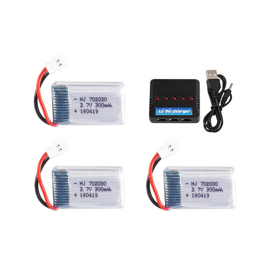 3,7 V 300mAh 702030 lipo Batterie + Ladegerät Set Für Syma X11 E55 FQ777 FQ17W F180 FY530 U816 U816A u830 X100 H107 S39-1 HD-1306: Gelb