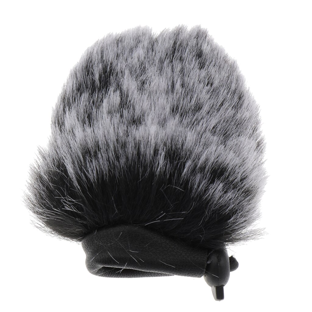 Cortavientos de viento micrófono de cámara al aire libre parabrisas peludos Mic parabrisas cubierta de viento, pelo corto