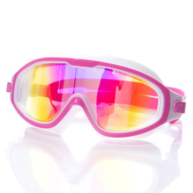 Yuke Waterproof Silicone Kids Swim Goggles for Children swimming glasses with Earplug Nose Clip Swim cap bag Set pool Eyewear: red