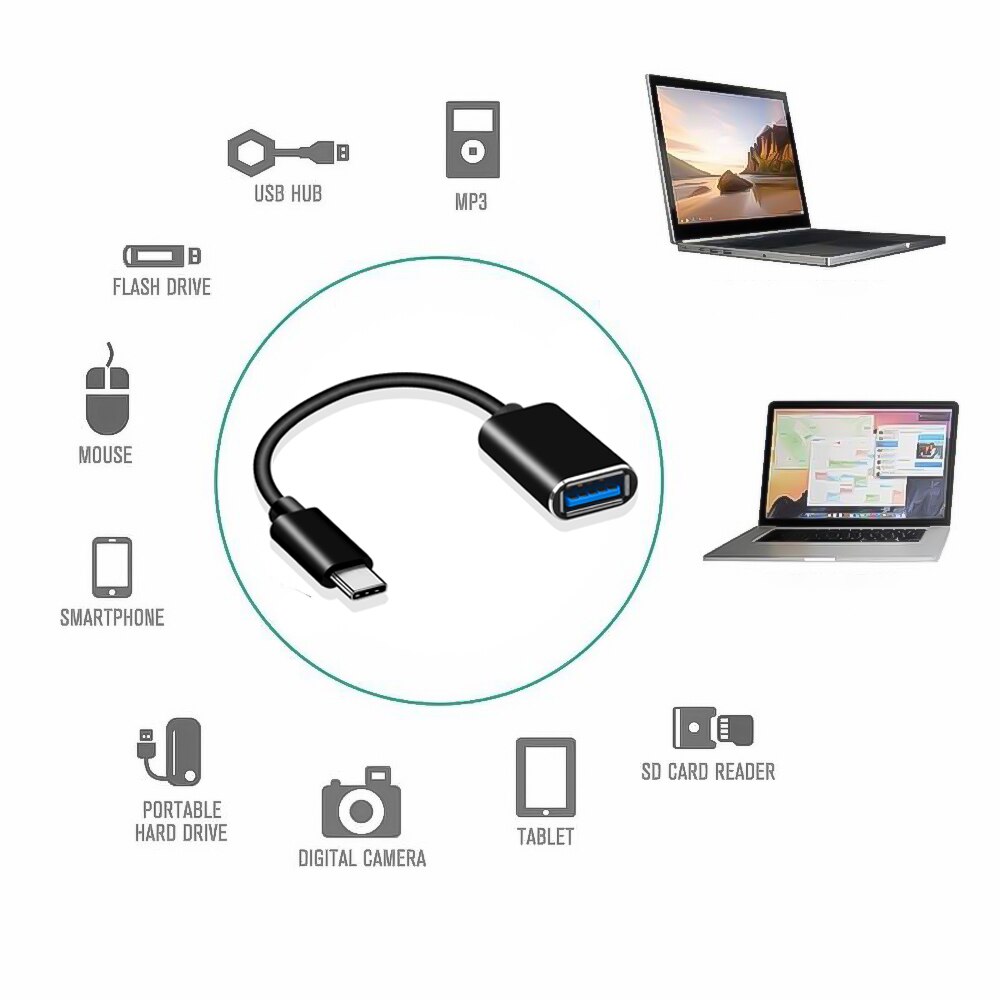USB Adapter Typ-C OTG Adapter Kabel 16CM USB 3.1 Typ C Stecker Auf USB 2.0 EINE Weibliche OTG Daten kabel Adapter