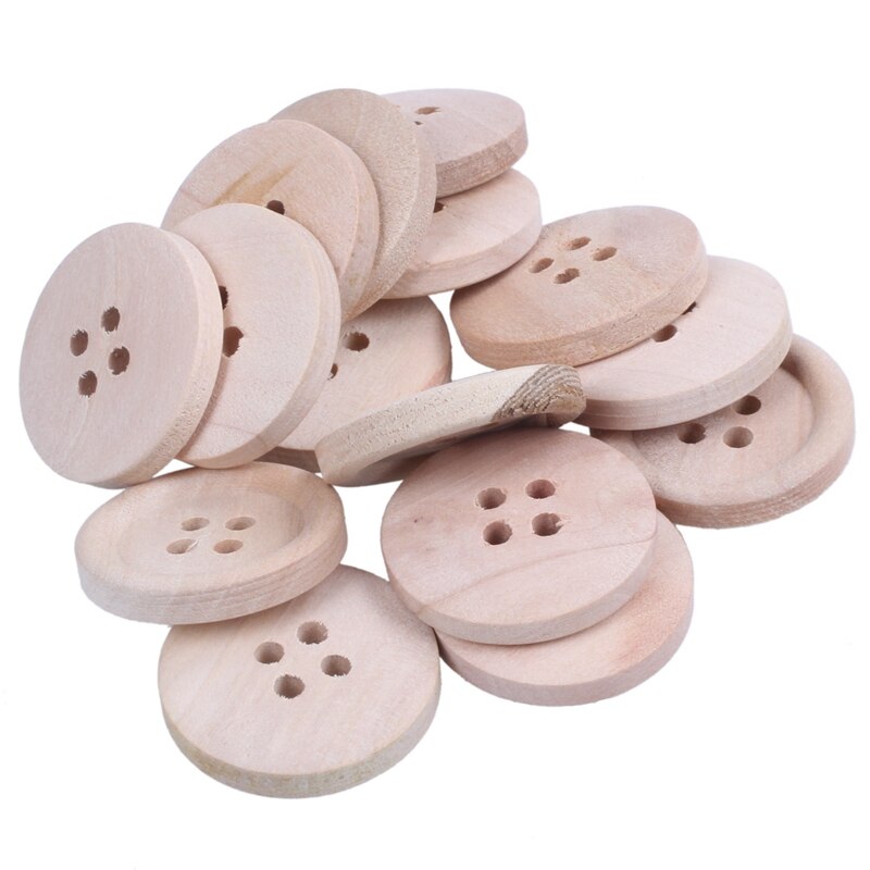 51 stuks accessoires: : 1 stuks kalenderbord, houten verjaardagsherinneringsbord, berkenmultiplex plaquettebord en 50 stuks gemengde houten knopen natura