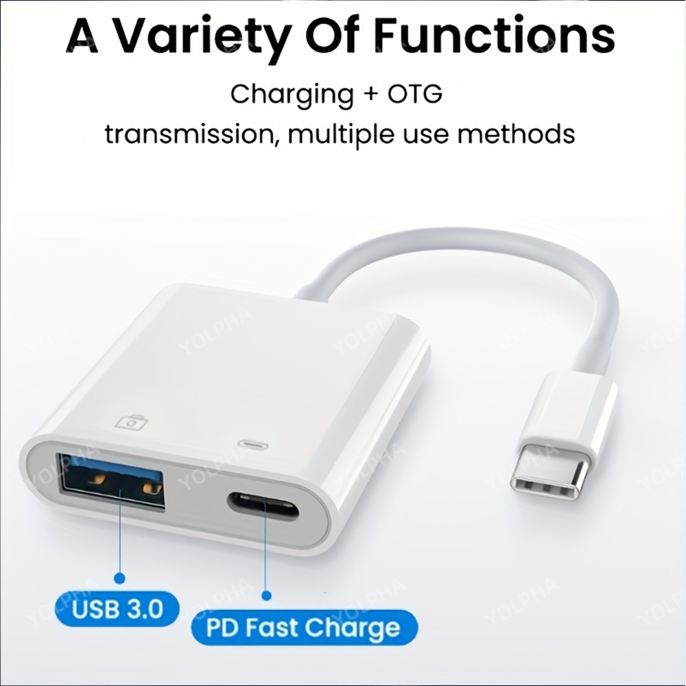 Type c To USB OTG Converter Adapter for Type C Phone Adapter Mouse Keyboard Charging U Disk Camera CardReader Data Converter OTG
