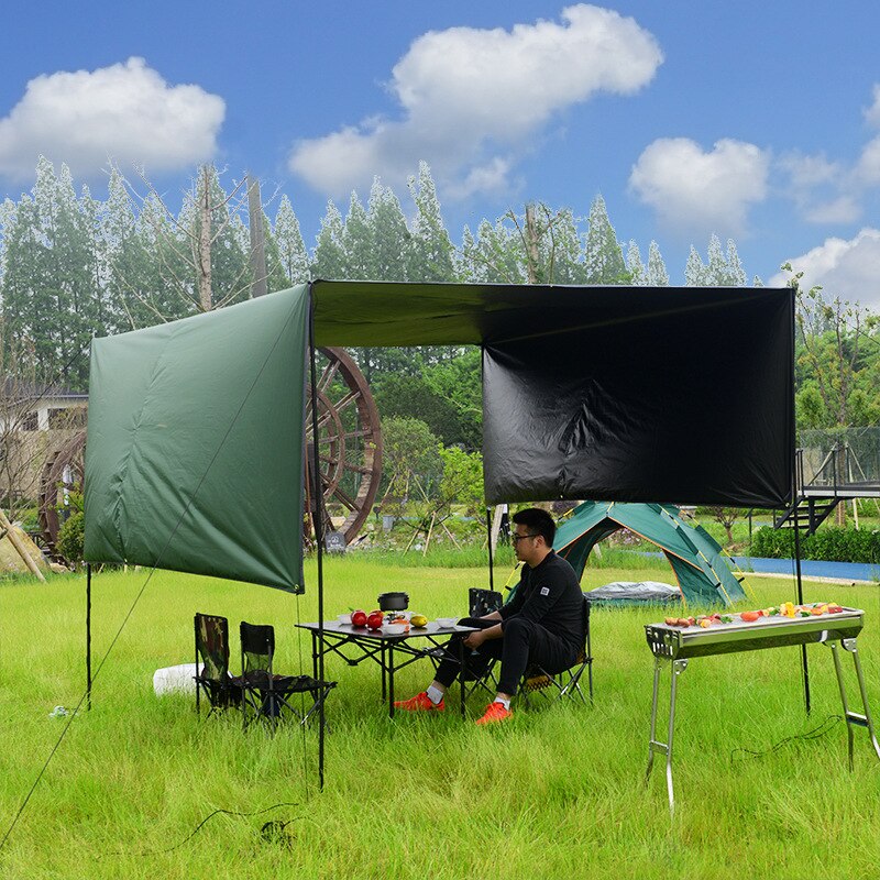 Large camping canopy tent outdoor waterproof and rainproof fishing sunscreen pergola cloth UV protection beach shade