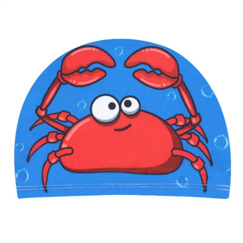 Children's Cute Cartoon Swimming Cap Ear Protection Elastic Loose Comfortable Ear Protection Swimming Cap Baby Calico Cap: Style 7