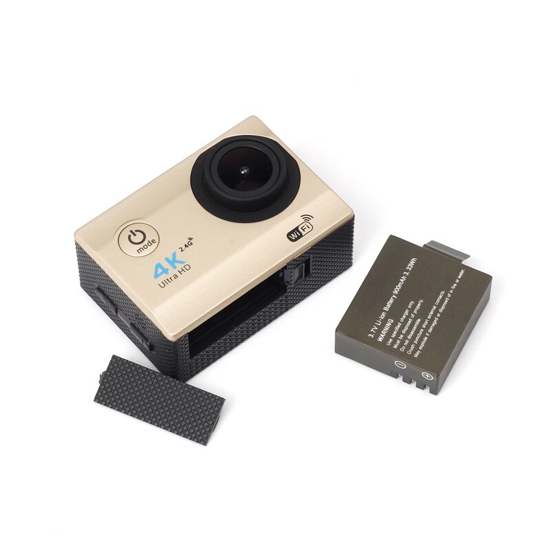 H16r udendørs sportskamera dv-kamera vandtæt wifi-videokamera med fjernbetjening