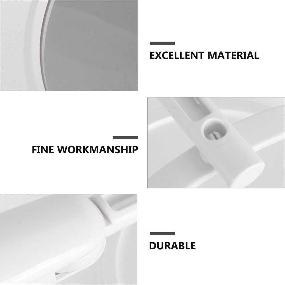 Wall Mounted Round Vanity Mirror Rotating Folding Cosmetic Mirror Household Make-up Mirror Perforating Toilet Glass Single Si