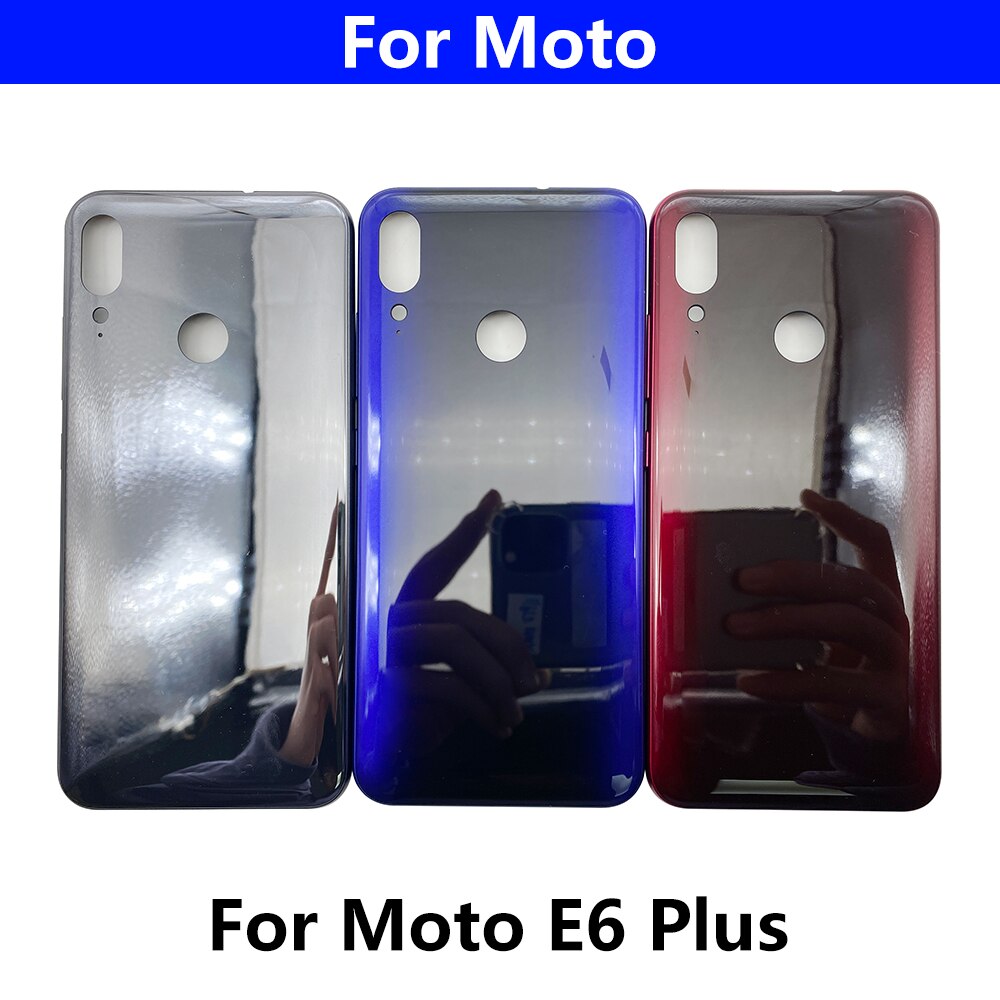 Back Battery Cover Rear Cover Glass Housing Case For Motorola Moto E6 Plus E6S G 5G E7 Power G20 G50 G60 With Glue Adhesive