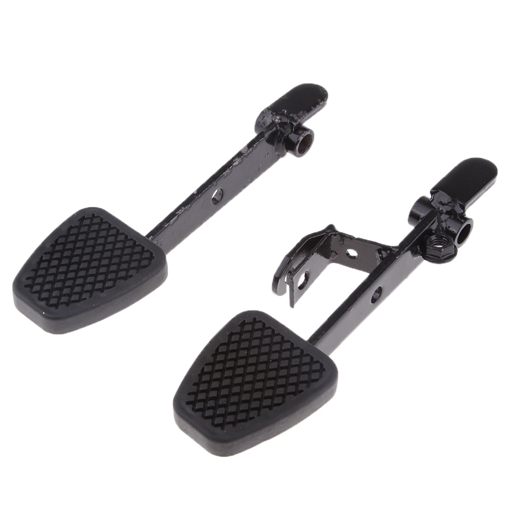 2 Pieces Brake & Throttle Pedals for Go Kart UTV ATV Racing - Black
