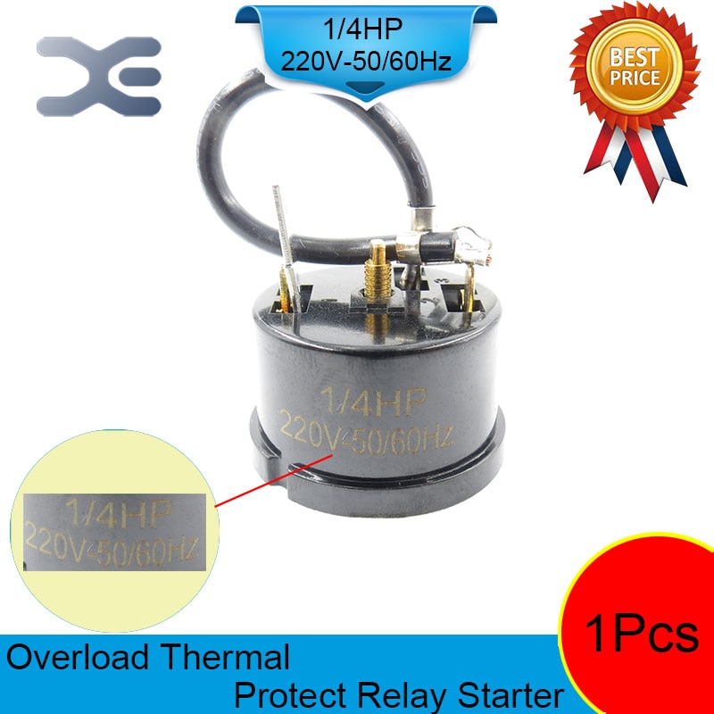 Refrigerator Compressor 220V 180W Overload Protector Refrigerator Refrigerator Parts 1/4 HP