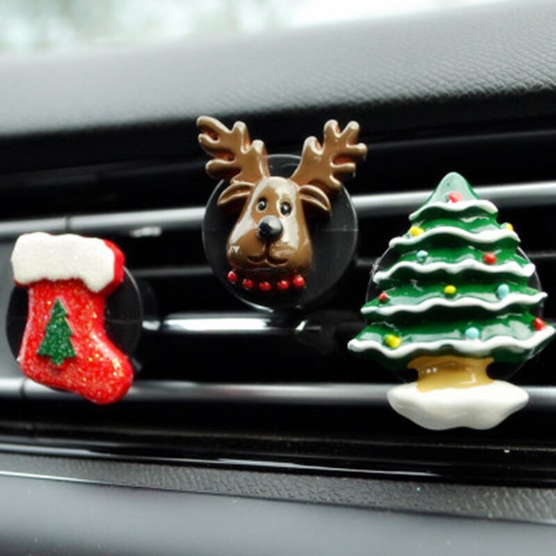 Auto Parfum Clip Geur Air Vent Luchtverfrisser Kerstboom Auto Interieur Outlet Decoratie Accessoire Trim Diffuser