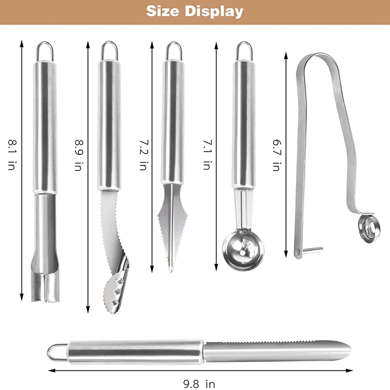 6 Pcs Jalapeno Pepper Corer Tools,Stainless Steel Fruit and Vegetable Corer,Cherry Pitter Zucchini Corer