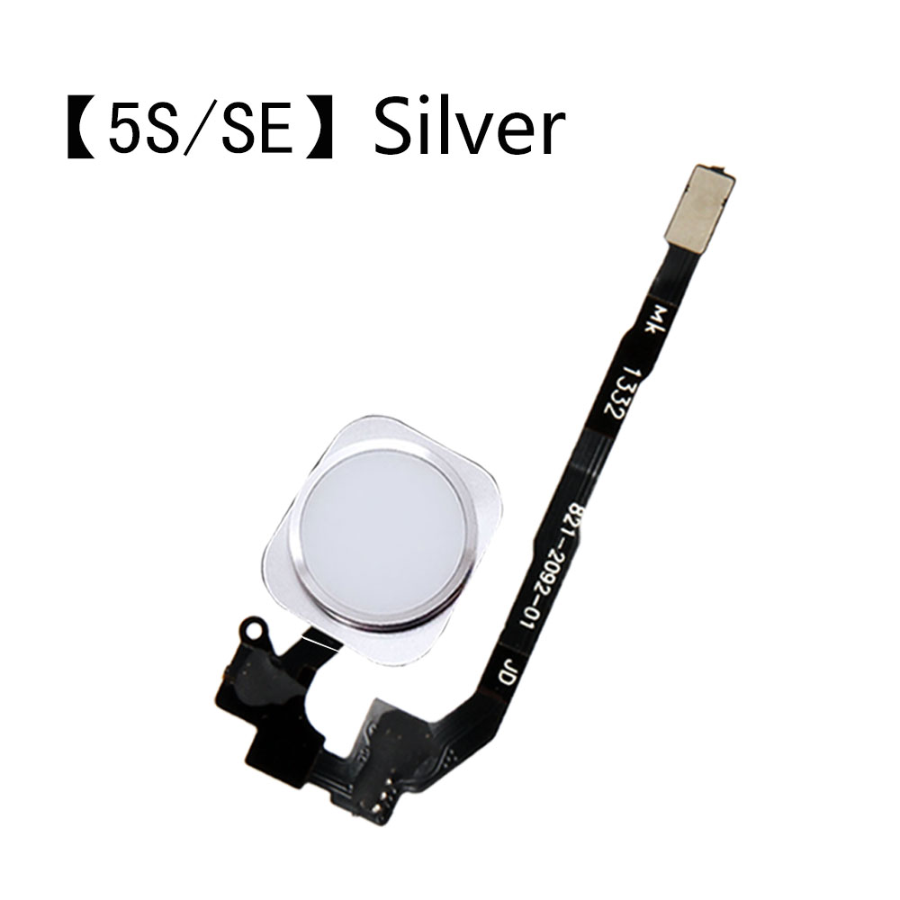 Home Button Flex Cable For iPhone 5 S 5S SE 6 6Plus 6s Plus 7 7Plus 7P Home Return Button Flex Cable Assembly: i5S SE Silver