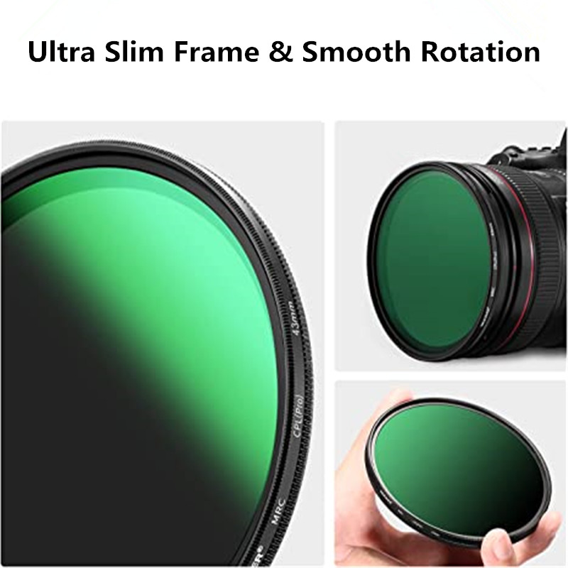 Filtro CPL 37 43 46 40,5 49 52 55 58 62mm 67mm 72mm 77 82mm filtro polarizador circular para Canon Nikon Sony Fujifilm