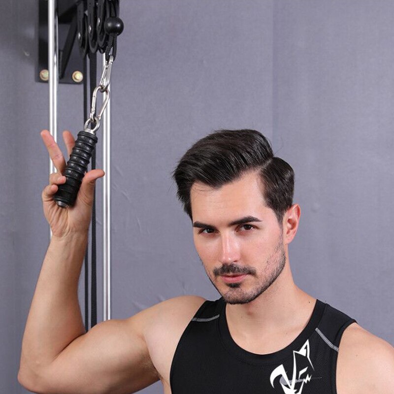 Push Down Enkele Gym Handvat Triceps Sterkte Pull Up Hand Grips Voor Kabel Machine Attachment Arm Spier Fitnessapparatuur