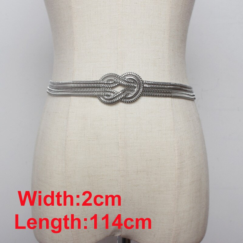 Cetiri Vrouwen Mode Metalen Heup Ketting Riem Elegante Goud Zilver Franjes Ring Taille Keten Kleding Riemen: Style 17