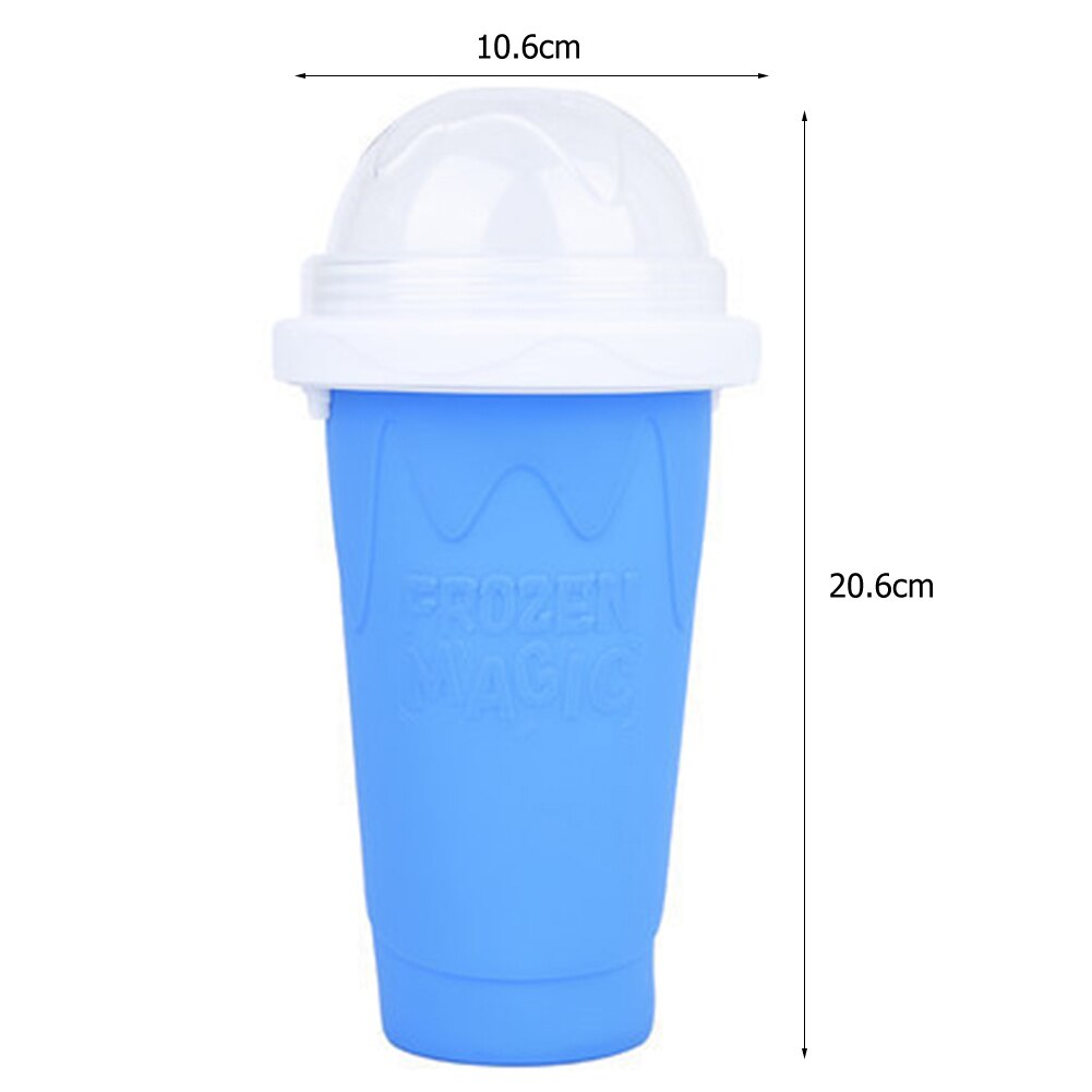 Taza para hacer batidos caseros, máquina para hacer helados, botella mágica de enfriamiento rápido para el hogar: Azul
