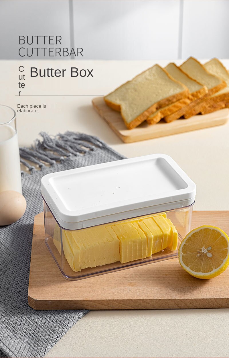 Huishoudelijke Bakken Rvs Boter Cutter Kaas Opbergdoos Kaas Boter Separator Koelkast Voedsel Organizer