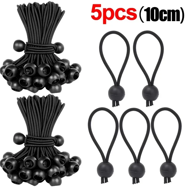 Outdoor Elastic Ball Rope Bungee Cords Portable Tent Fixing Tarpaulin Awning Canopy Heavy Duty Tarp Tie Down for Shelter Cargo: MULTI