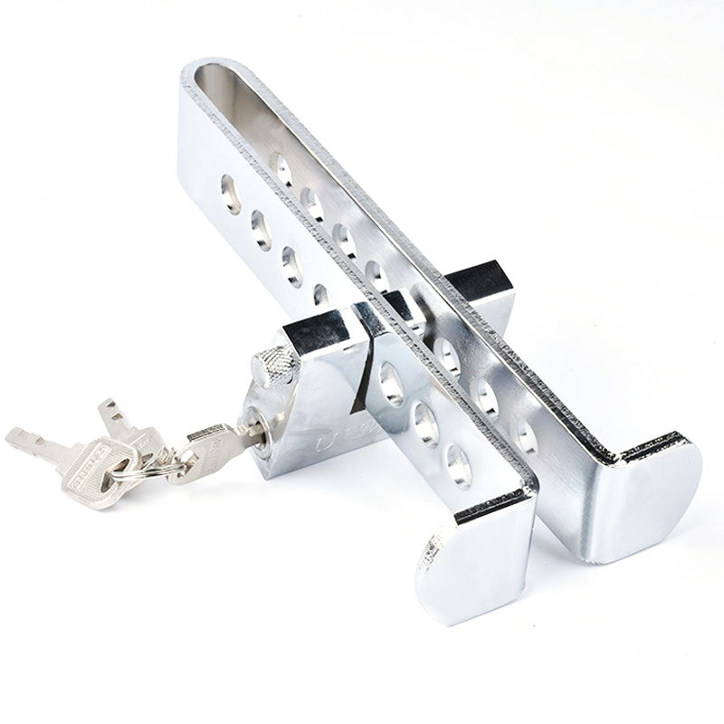 Car Clutch Lock Universal Auto Brake Pedal Lock Throttle Accelerator Security Steel Stainless Anti-Theft Tool Pedal Lock