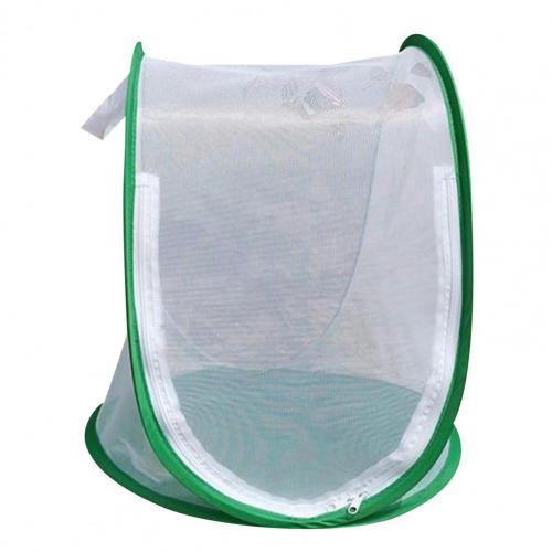 Insect Kooi Opvouwbare Te Dragen Groene Insect Mesh Kooi Terrarium Voor Tuin: Default Title