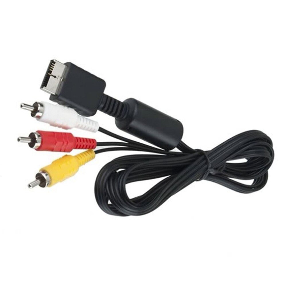 Composite S-Video RCa aV 2in1 audio video cord wire S-Video aV Cable for PS2 for PS3 for Playstation 2 3 Console