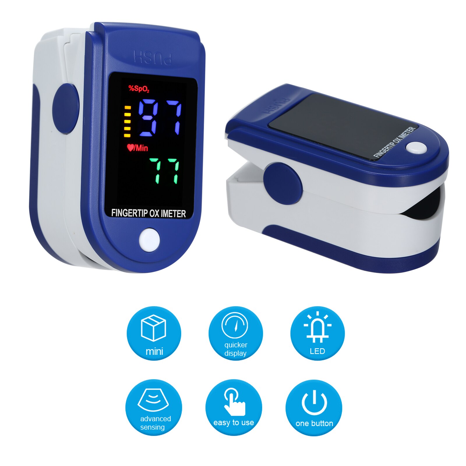 Bærbar oximetro digital puls oximeter finger oled blod ilt puls sundhedsdiagnostisk monitor oxymetre pulsoksymetr