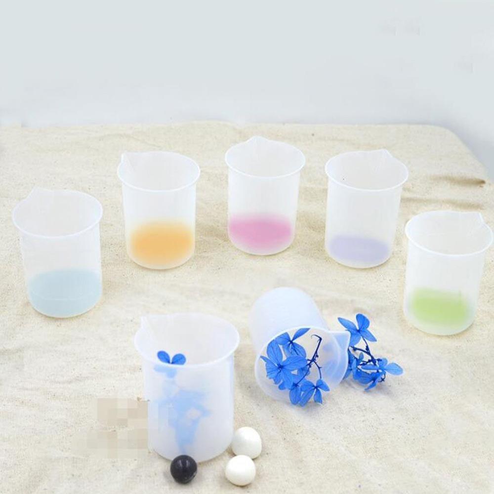 Wegwerp Maatbeker Siliconen Maatbeker Diy Handgemaakte Making Tool Met Schaal Transparante Cup Keuken Praktisch Om