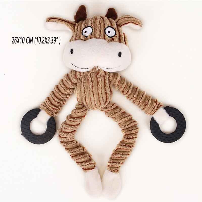 Juguetes Para Perros resistentes a mordeduras para perros grandes, mascotas interactivas, Bulldog Francés, juguete de felpa con sonido de peluche, Fleece, chirriante, suministros para mascotas: I