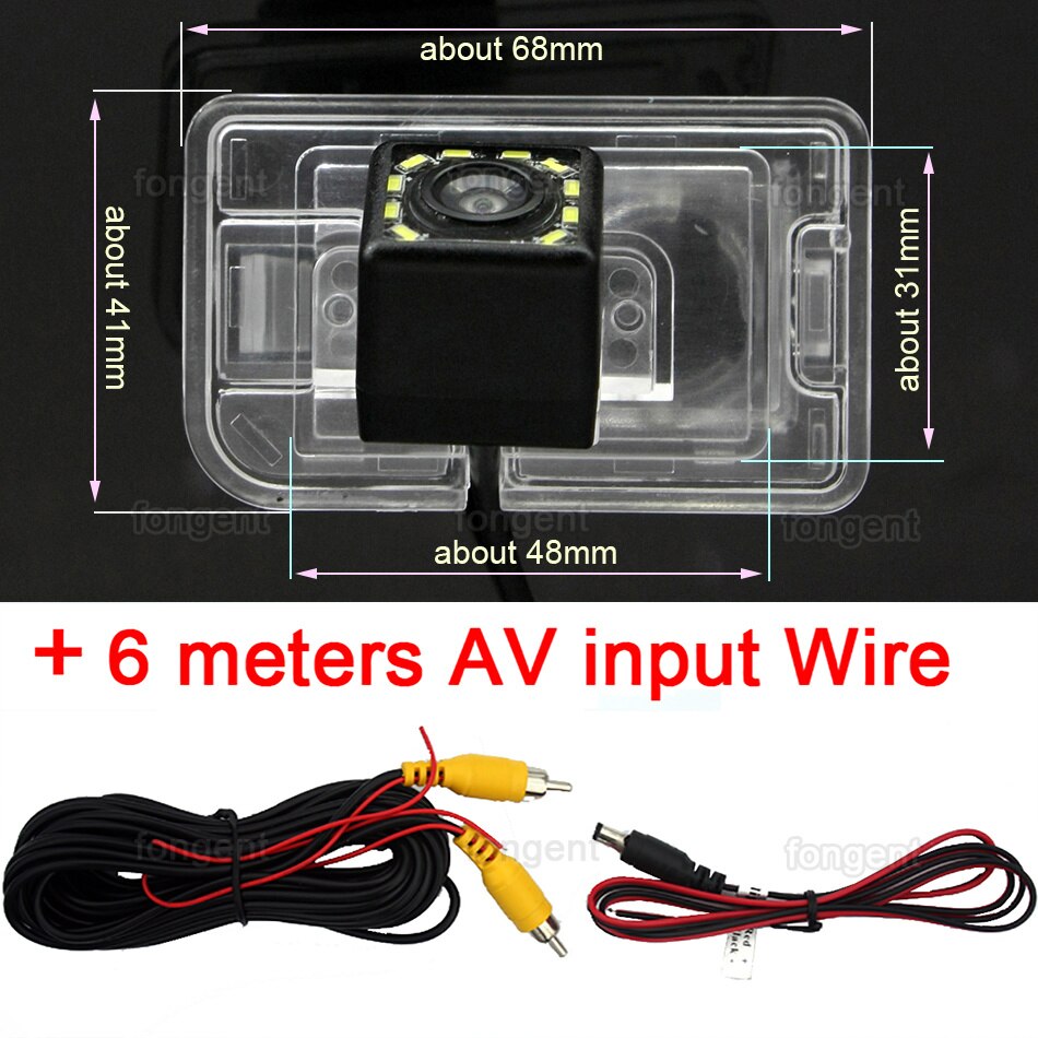 Voor Suzuki Swift ZC32S ZC72S ZC82S Auto Back Up Parking Reverse Rear view Draadloze Camera: 12led Rear Camera