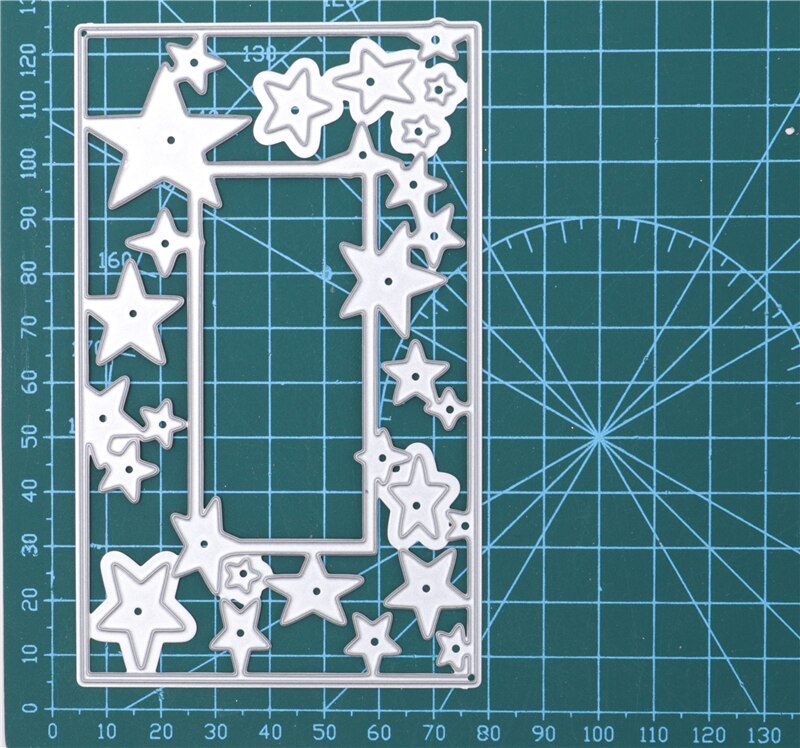 InLoveArts Stars Frame Metal Cutting Dies Paper Crafts Stencil Punching Templates Diy Scrapbooking Background Embossing Making