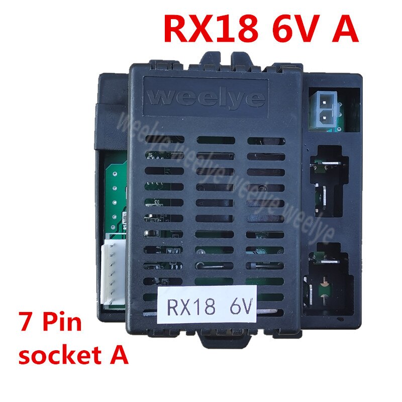 Weelye RX18 12V bambini alimentato giro su auto 2.4G telecomando e ricevitore Bluetooth per bambini parti di ricambio per auto elettriche: RX18 6V A