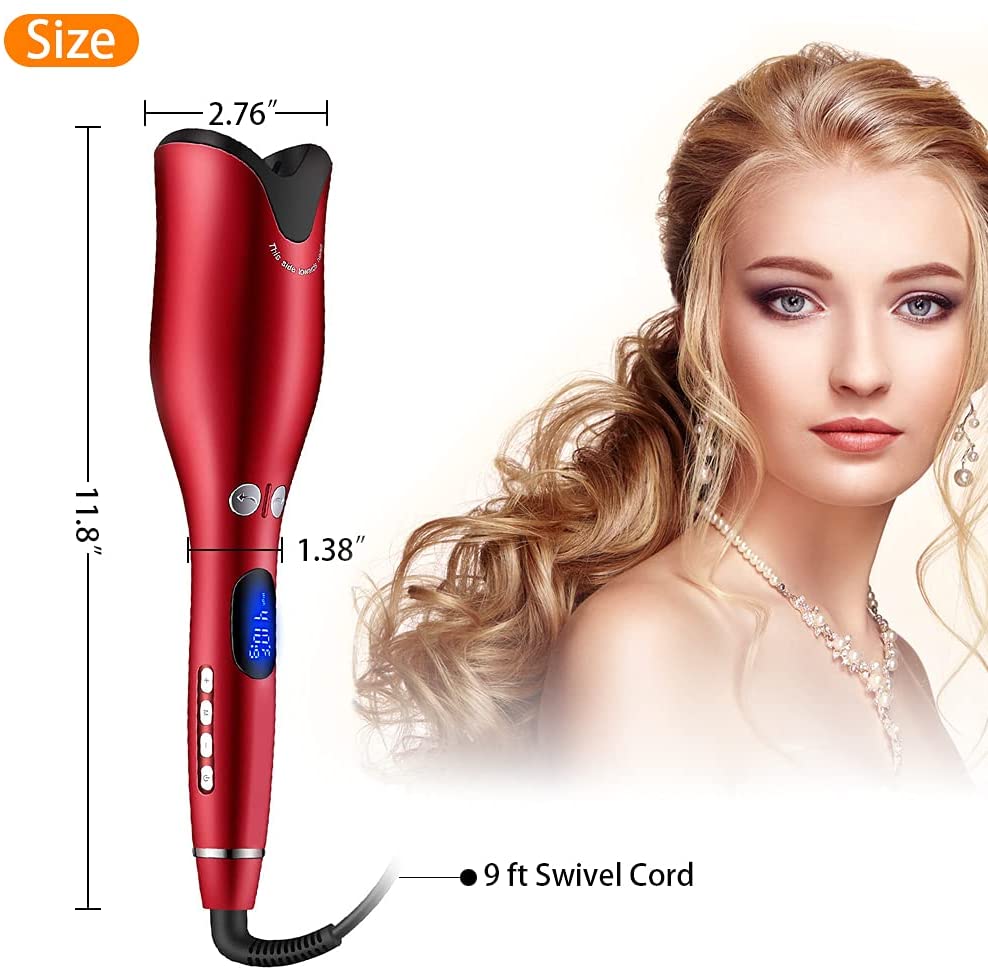 Automatic Hair Curler Rotating Ceramic Curling Iron Tongs Corrugation Curling Wand Hair Waver Styler Tools Auto Hair Crimper
