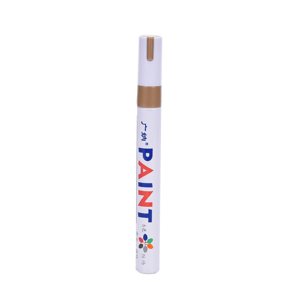 Rotulador plateado y dorado para CD, cerámica, vidrio, plástico, madera, papel, pintura, suministros escolares de oficina, 2 uds.