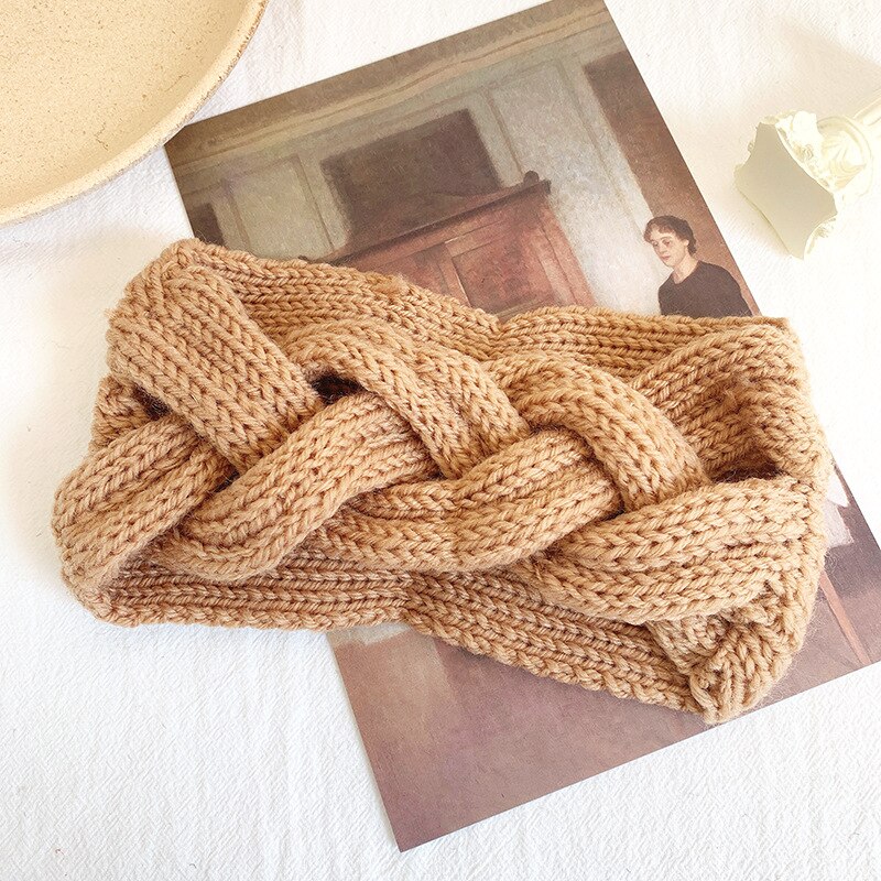 Vinter ørevarmer pandebånd kvinder elastisk uld strikket pandebånd head wrap hårbånd piger hårbånd tilbehør: 5